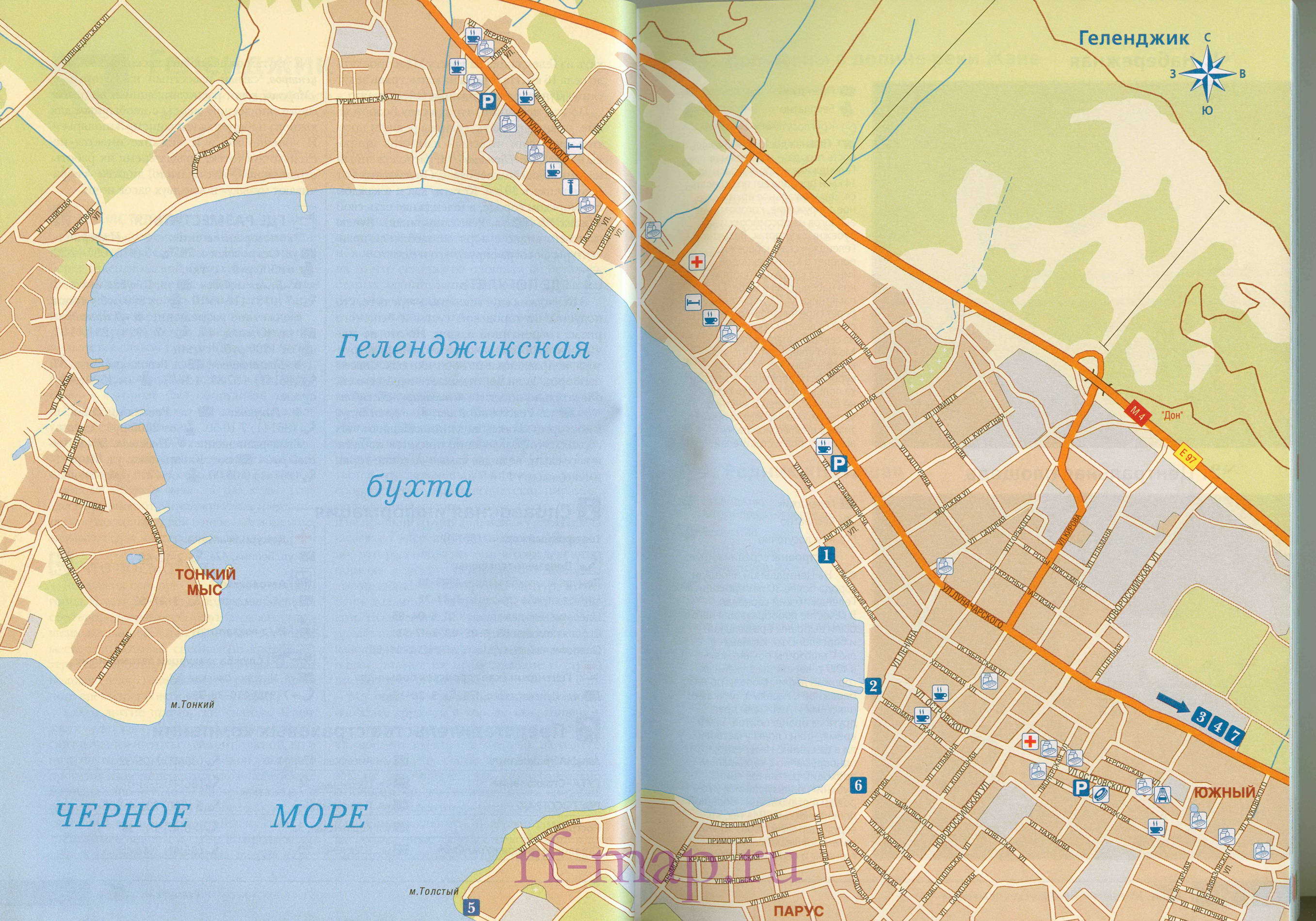 Геленджик карта города