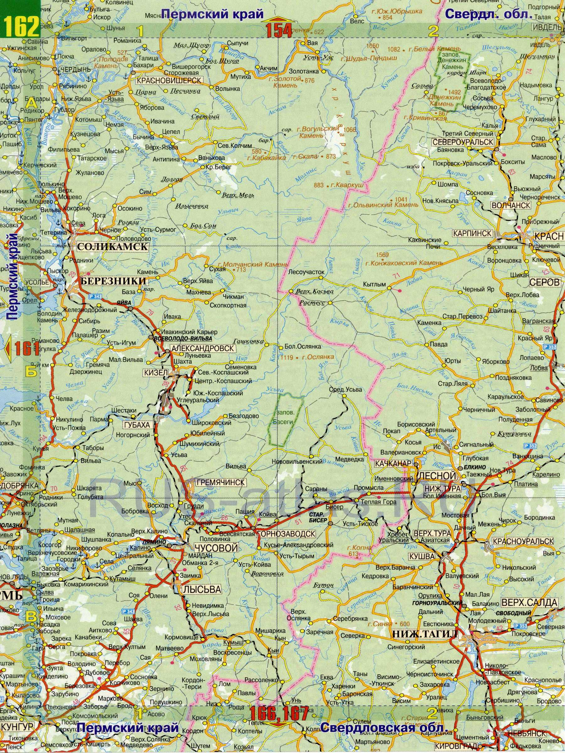 Карта Автодорог России