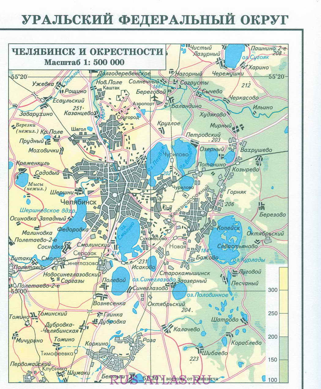 карта челябинска фото